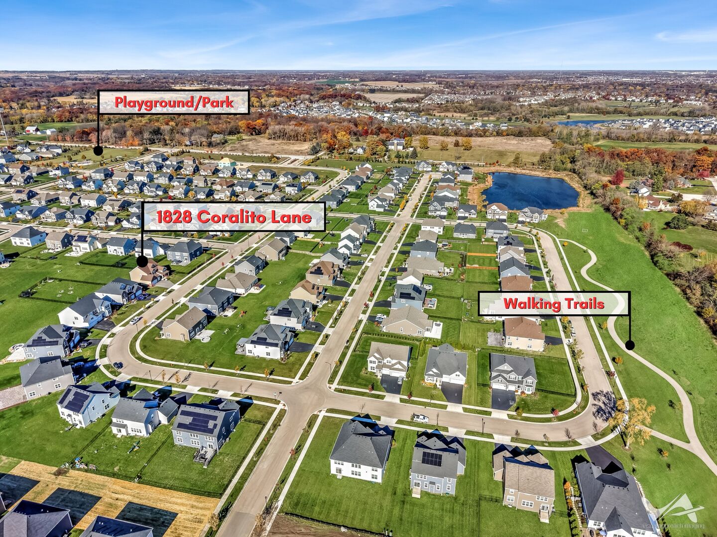 1828 Coralito Lane Elgin, IL 60124 - Photo 56 of 65 an aerial view of a city