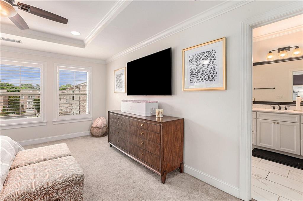 1438 Druid Manor Boulevard Atlanta, GA 30329 - Photo 17 of 31 a living room with furniture and a flat screen tv