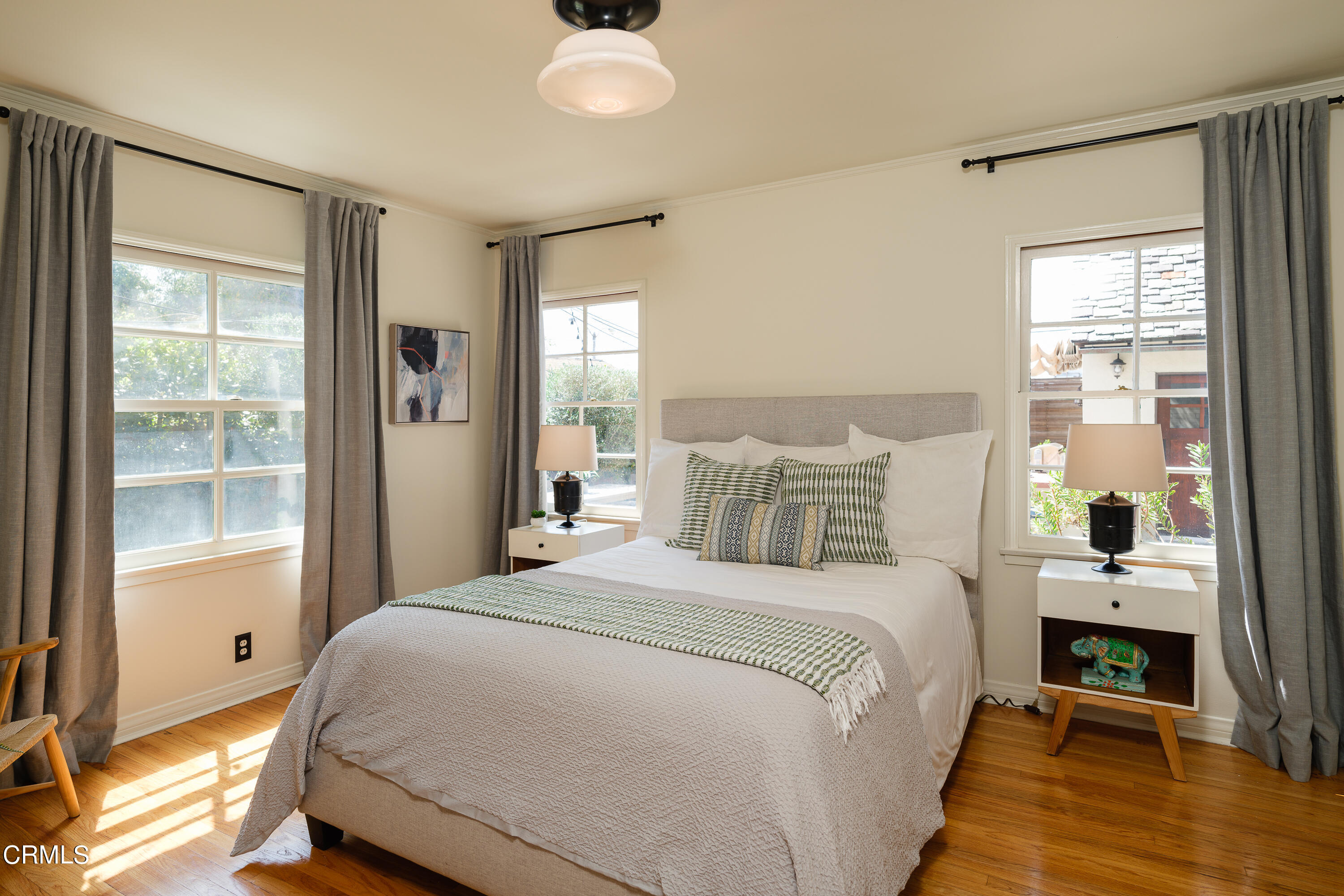 2295 Norwic Place Altadena, CA 91001 - Photo 23 of 60 a bedroom with a bed and wooden floor