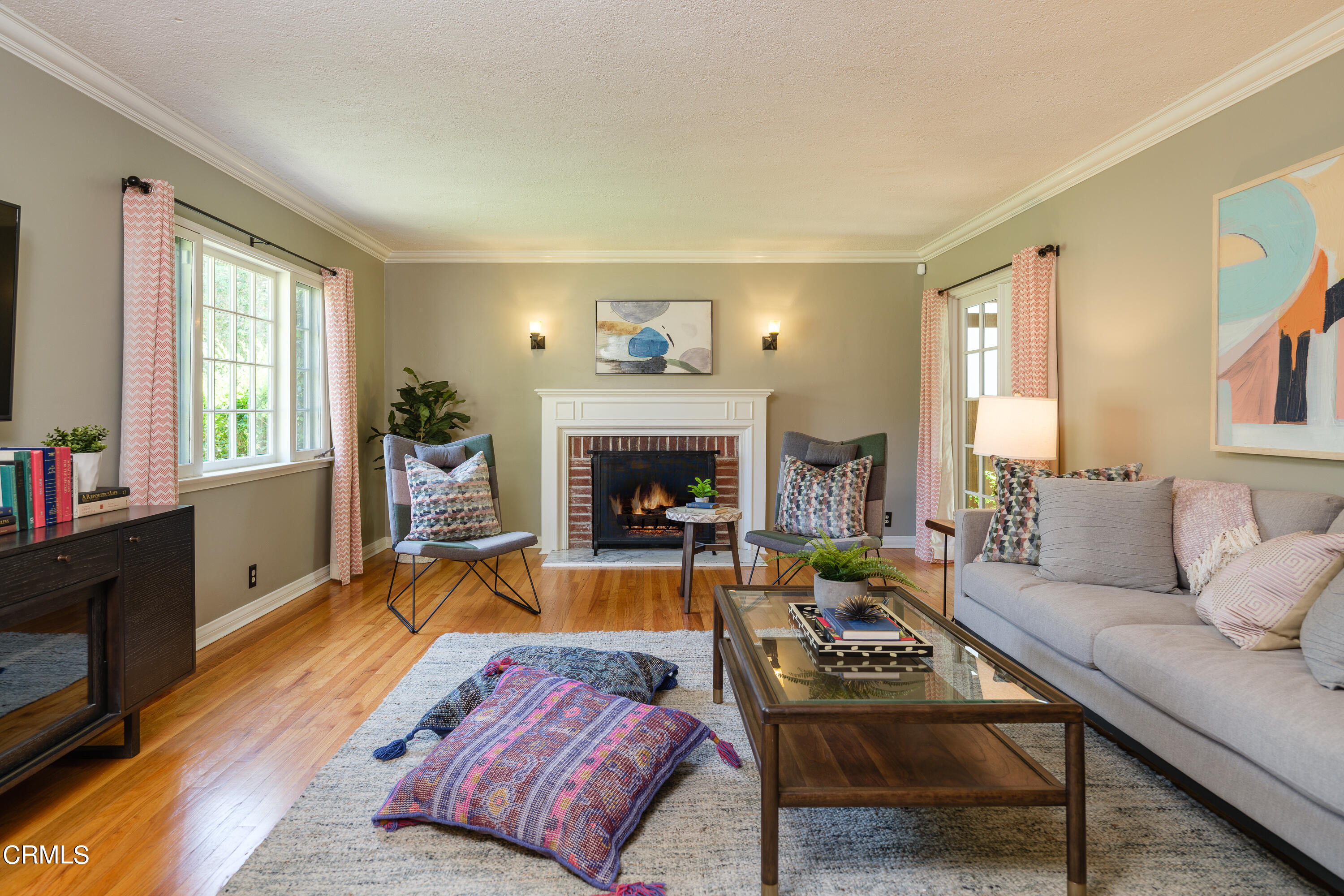 2295 Norwic Place Altadena, CA 91001 - Photo 7 of 60 a living room with furniture fireplace and a window