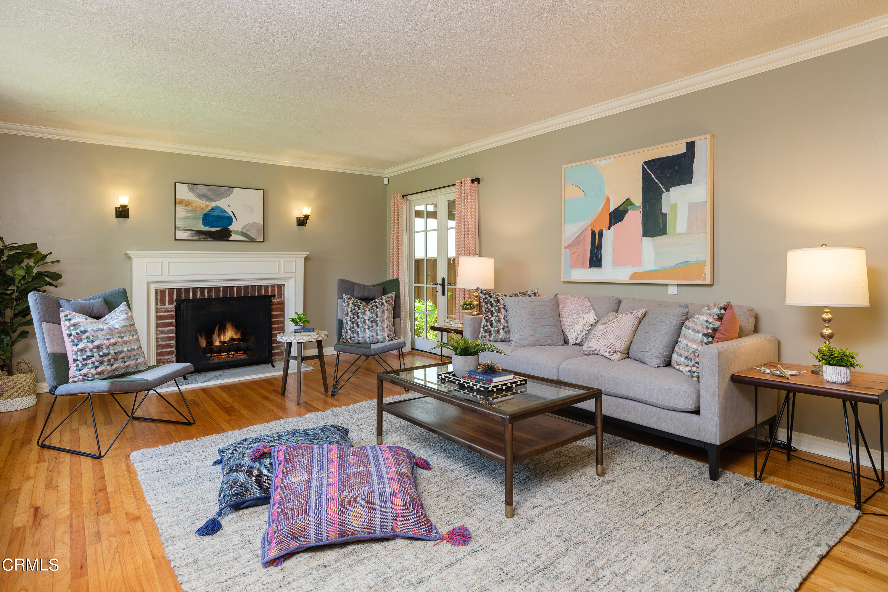 2295 Norwic Place Altadena, CA 91001 - Photo 8 of 60 a living room with furniture and a fireplace