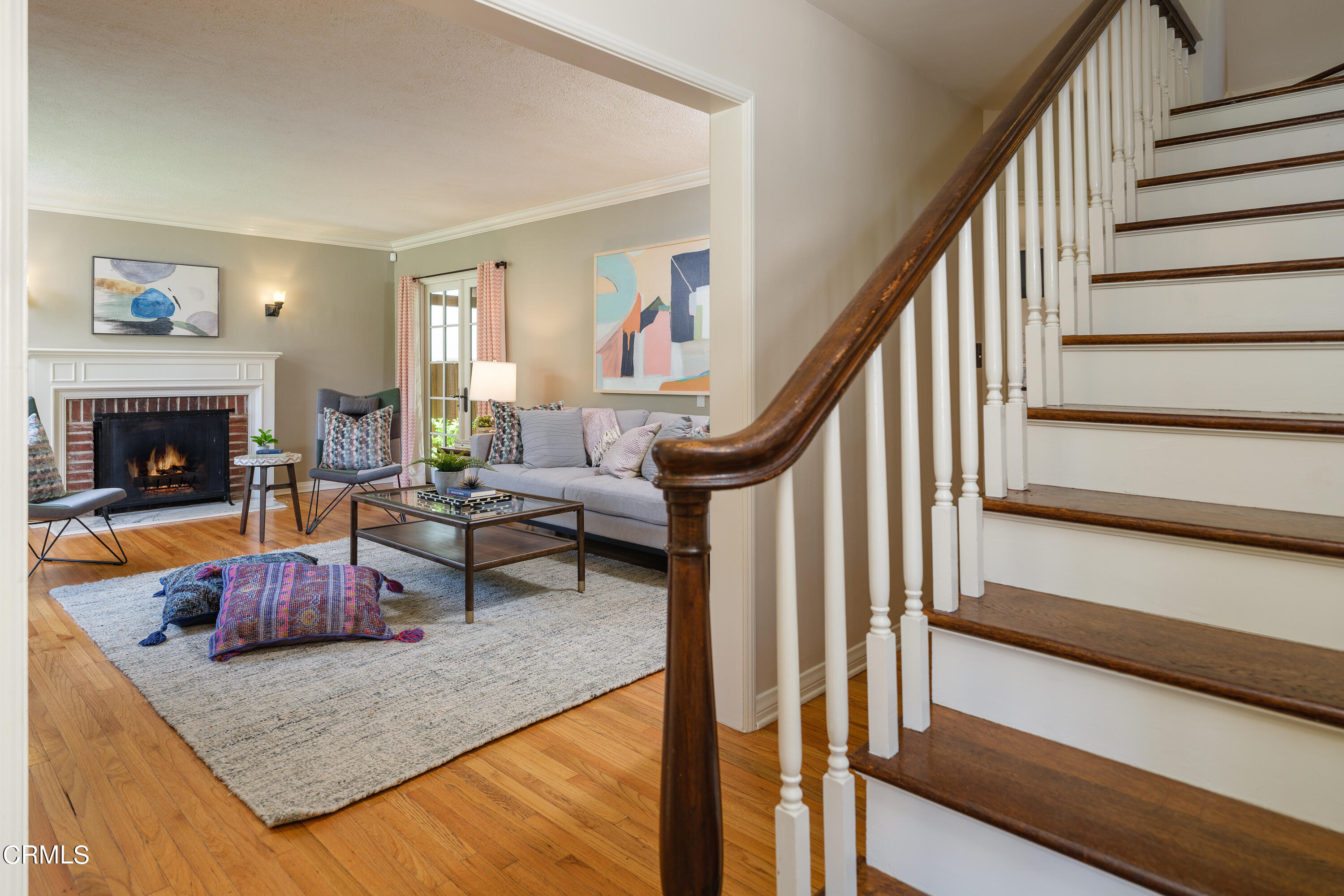 2295 Norwic Place Altadena, CA 91001 - Photo 10 of 60 a living room with furniture and a fireplace