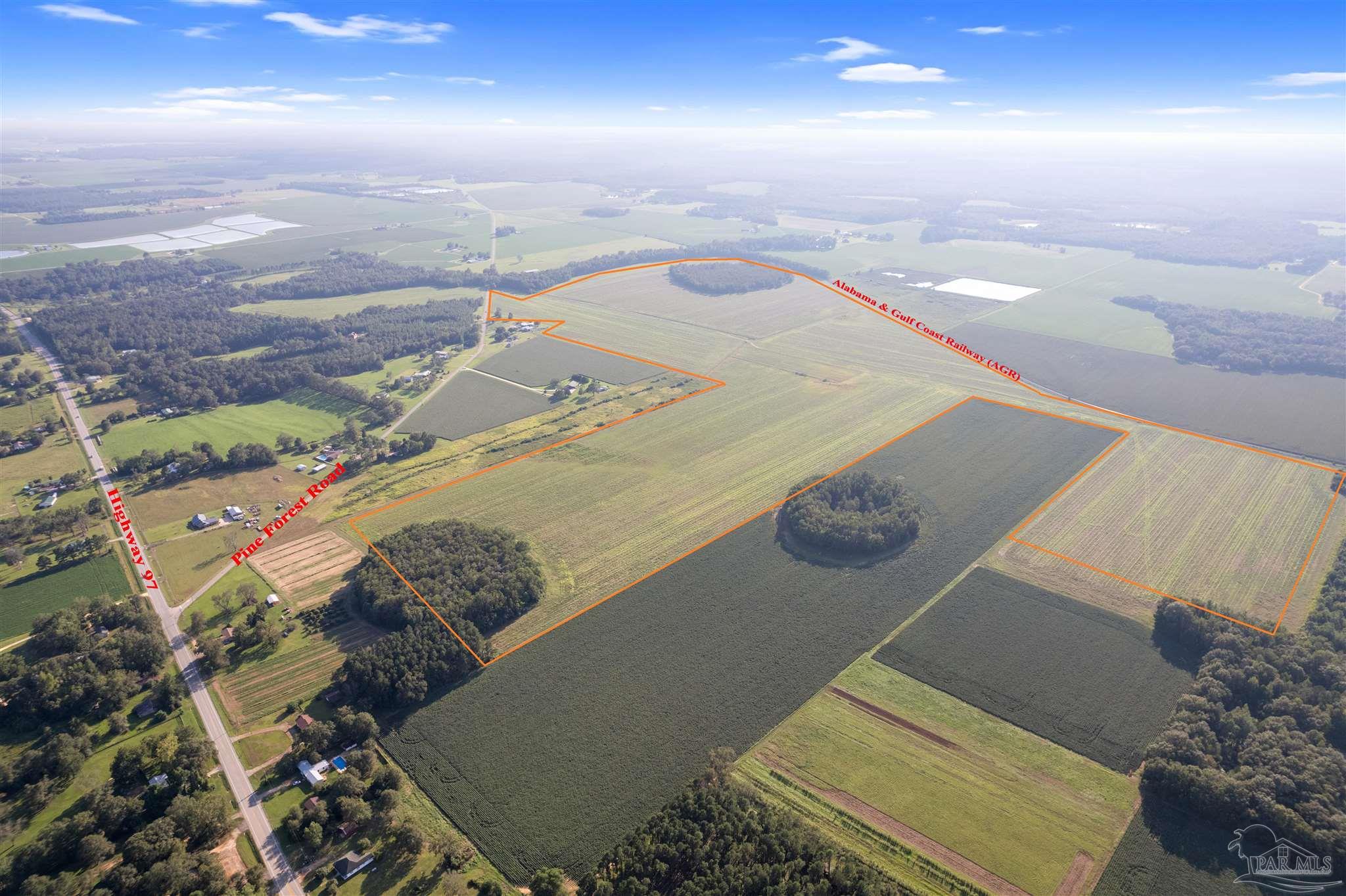 5700-block Pine Forest Road Walnut Hill, FL 32568 - Photo 8 of 44 an aerial view of a house