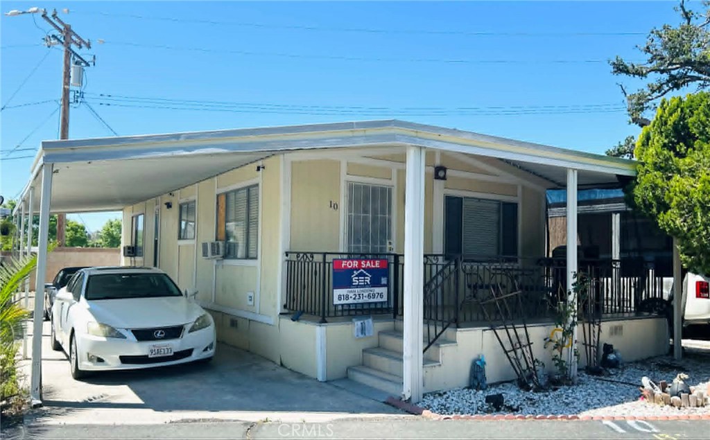 a car parked in front of house