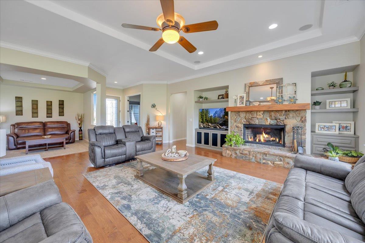 300 Rock Ridge Lane Copperopolis, CA 95228 - Photo 16 of 99 The cozy fireplace is the heart of the great room.