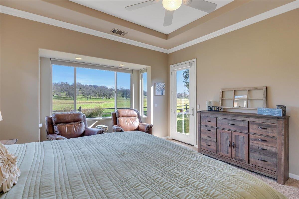 300 Rock Ridge Lane Copperopolis, CA 95228 - Photo 69 of 99 Sitting area to enjoy the views and door to the back patio.