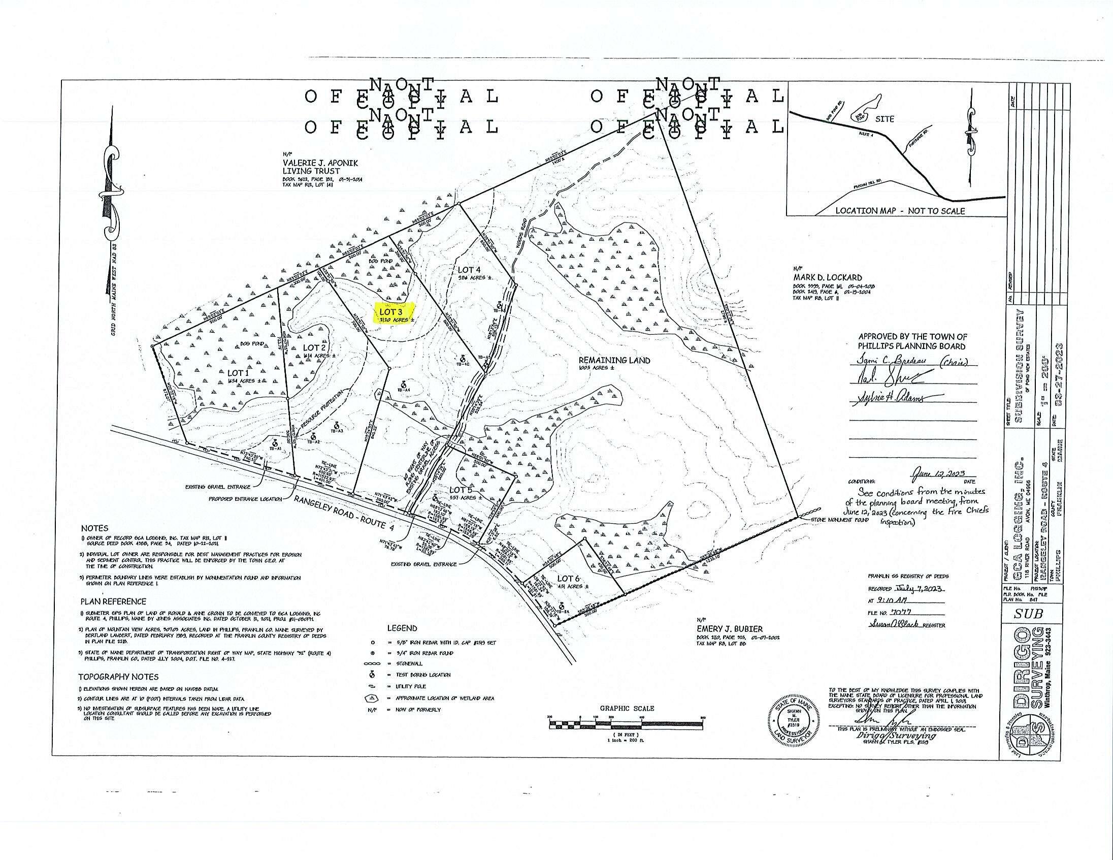 Lot 3 Rangeley Road Phillips, ME 04966 - Photo 2 of 2 Survey