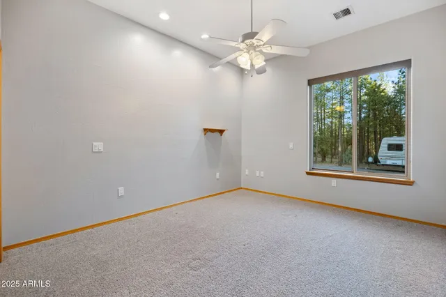 a view of a lake with a mountain in the background