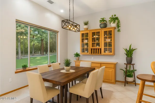 a view of a city with an outdoor space