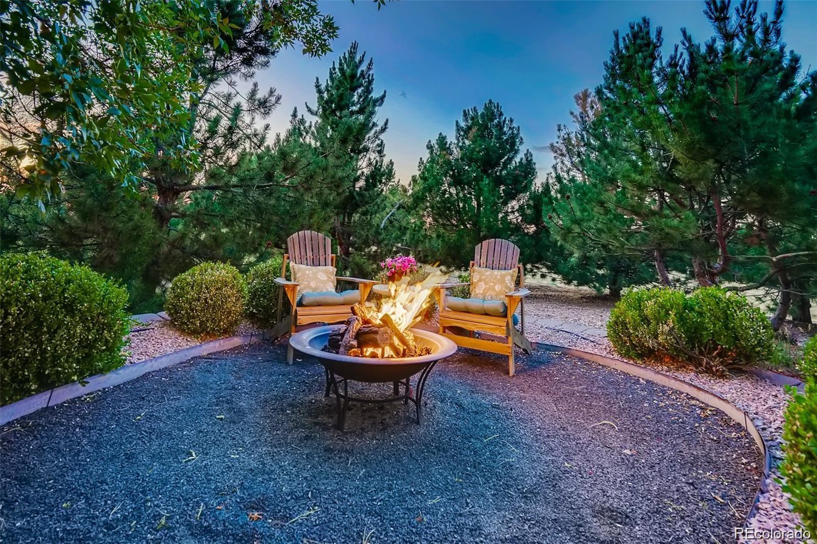 935 Green Gables Circle Bennett, CO 80102 - Photo 33 of 34 a backyard of a house with outdoor seating