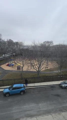 a view of yard with mountain view