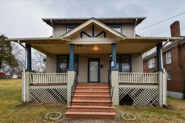 a front view of a house