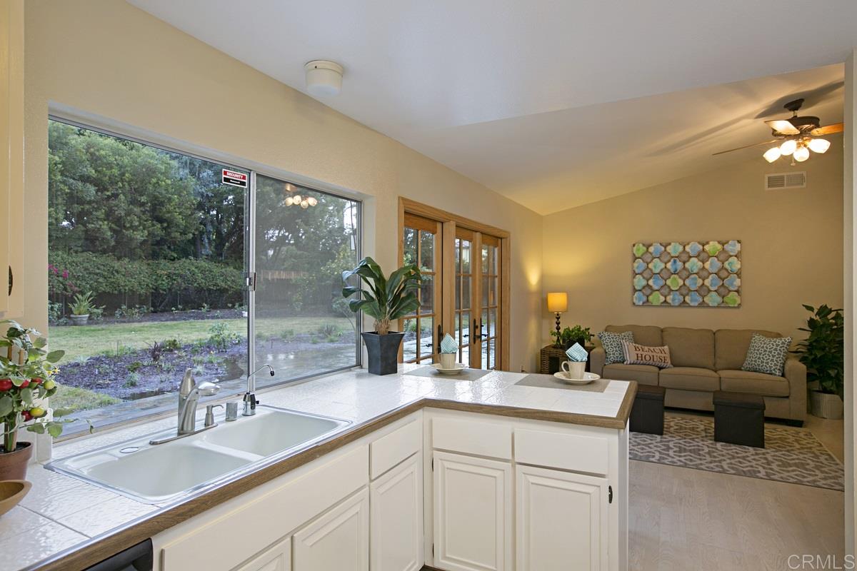 1644 Mapleleaf Court Encinitas, CA 92024 - Photo 14 of 23 Looking from Kitchen to Family Room