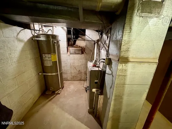 a view of water heater room