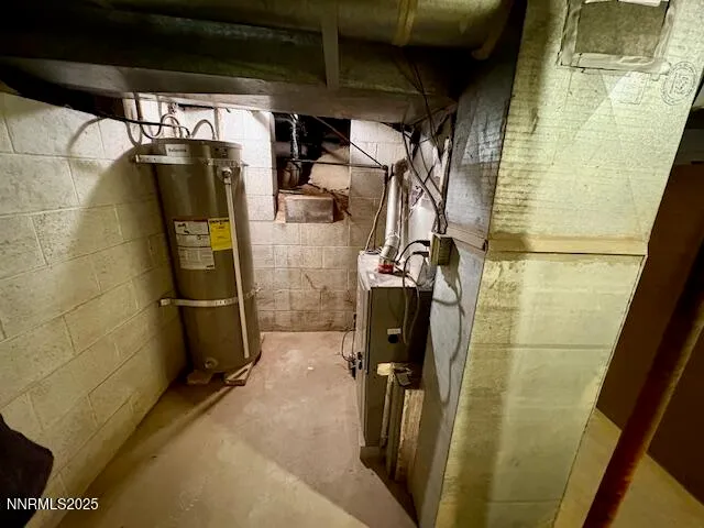 a view of water heater room