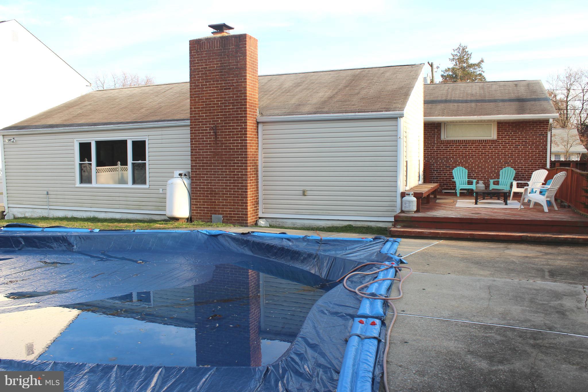 222 Dale Road Pasadena, MD 21122 - Photo 26 of 28 Rear view and deck.