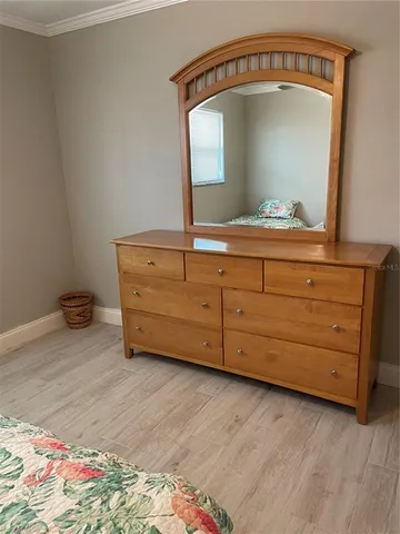 an empty room with a door