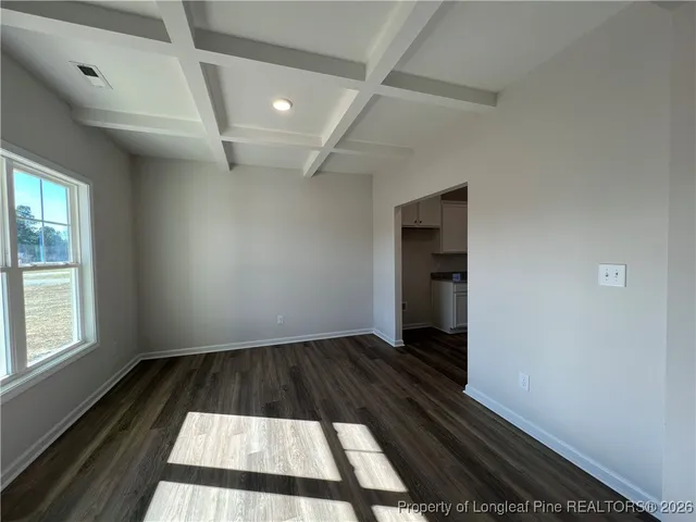 a view of wooden floor in a room