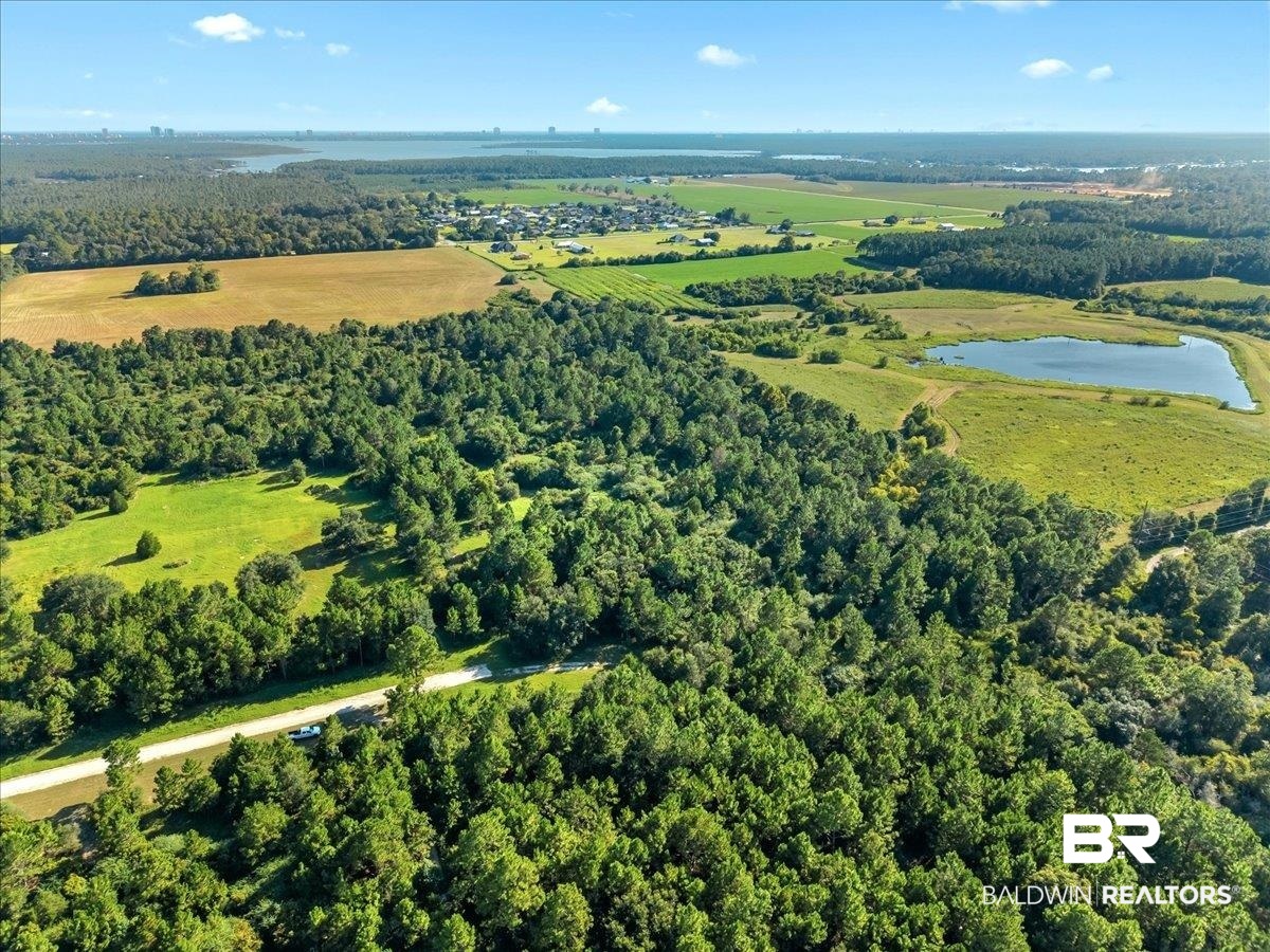0 Stucki Road Elberta, AL 36530 - Photo 13 of 15 Aerial overview of property's location with a nearby body of water and a forest