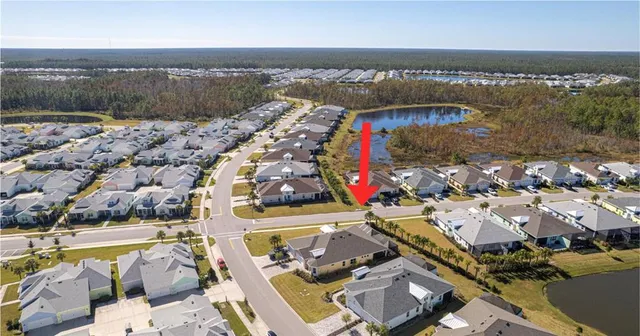 an aerial view of a city