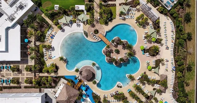 a view of a city with an ocean