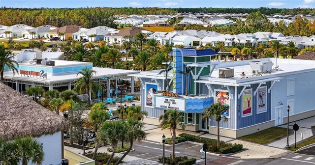 a view of a city with tall buildings