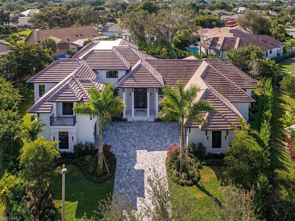a aerial view of a house