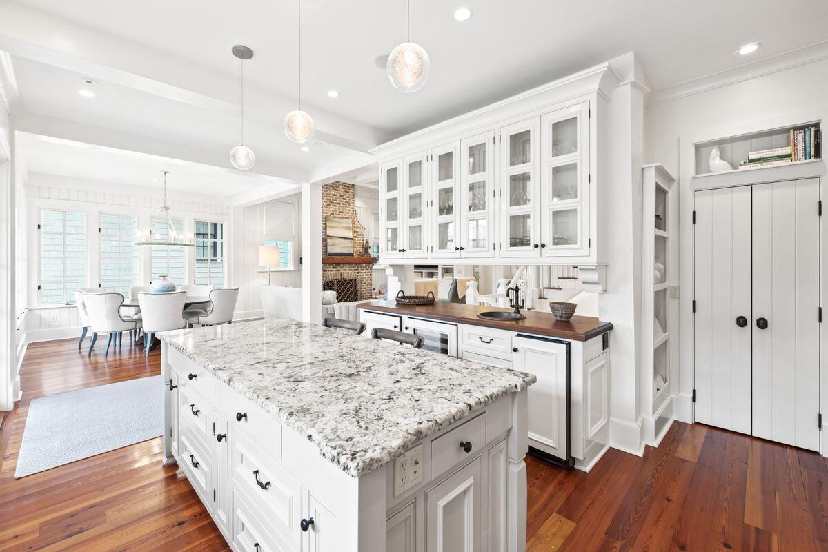 80 South Watch Tower Lane Inlet Beach, FL 32461 - Photo 24 of 33 Kitchen to Dining and living view