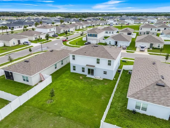 a view of a house with a back yard