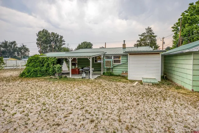 front view of a house with a dry yard