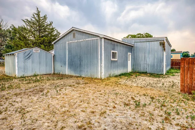 a backyard of a house