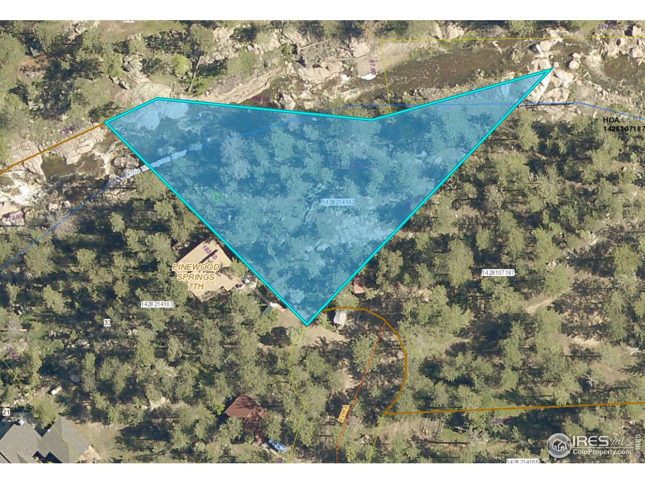 0 Pima Road Lyons, CO 80540 - Photo 28 of 28 Larimer County GIS Image (buyer to verify)