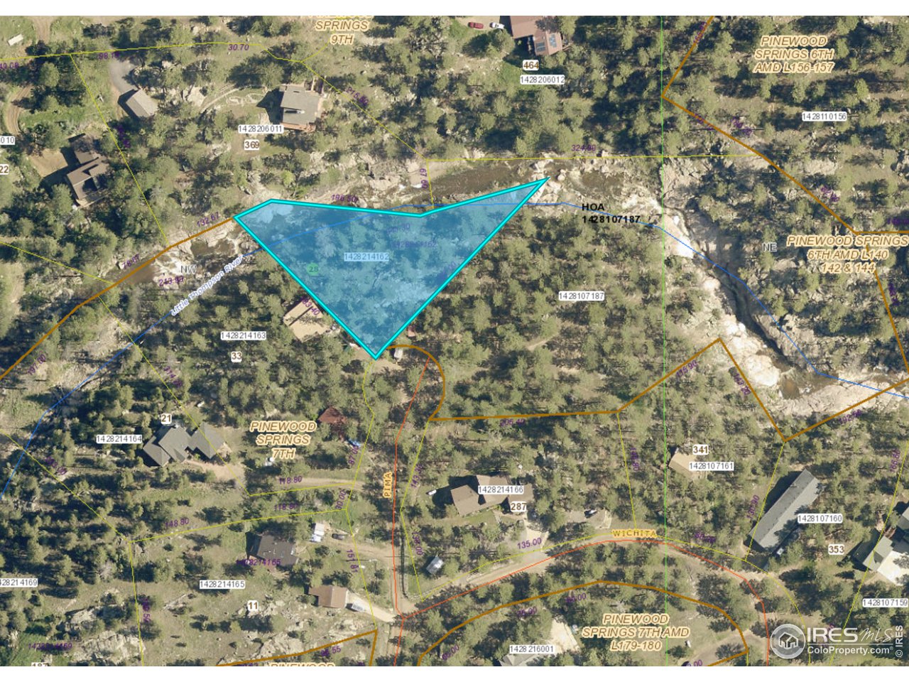 0 Pima Road Lyons, CO 80540 - Photo 3 of 28 Larimer County GIS (Buyer to verify)