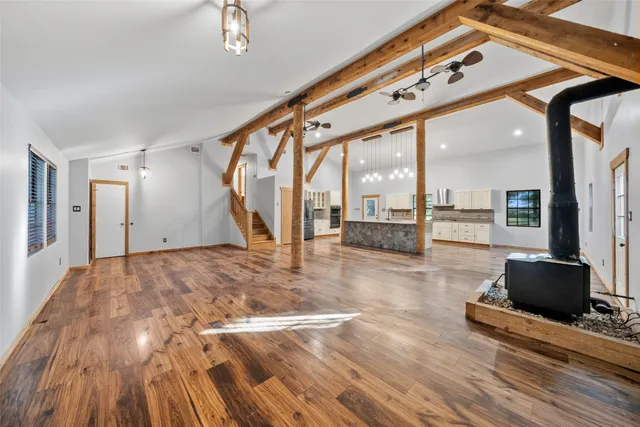 a view of livingroom with furniture and floor to ceiling window