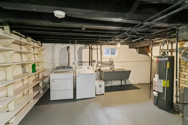 a view of storage and utility room