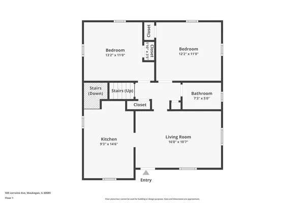 $267,900 | 505 Lorraine Avenue, Waukegan, IL 60085