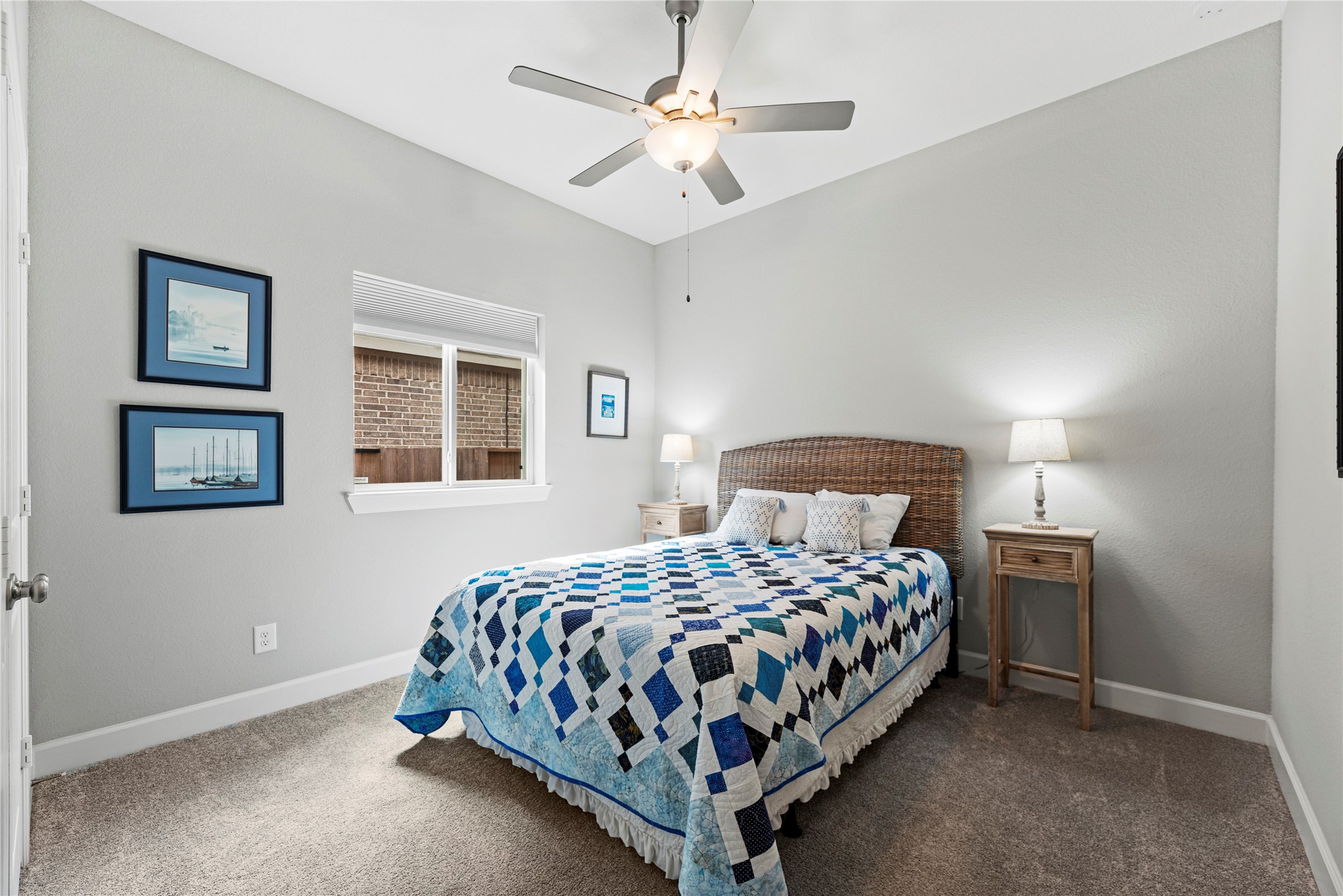 3127 Swift Way Katy, TX 77493 - Photo 7 of 25 Both secondary bedrooms feature plush carpet, ceiling fans and large closets.