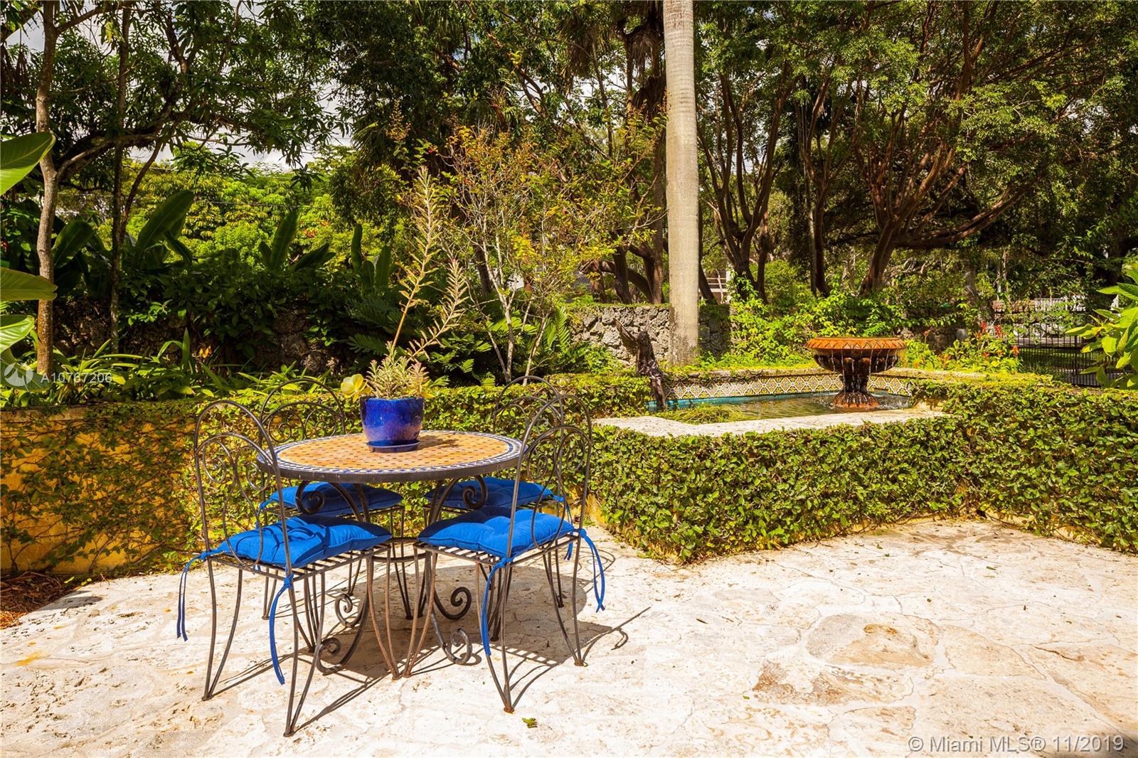 13599 Old Cutler Road Pinecrest, FL 33156 - Photo 27 of 40 Front porch highlighted by soothing fountain