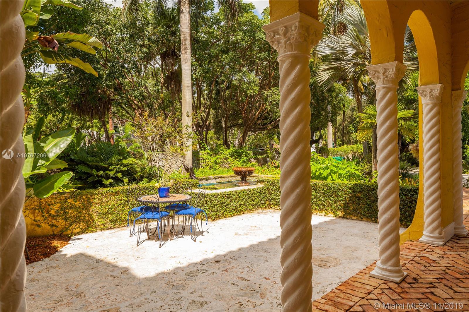 13599 Old Cutler Road Pinecrest, FL 33156 - Photo 5 of 40 Lush vegetation surrounds the front porch