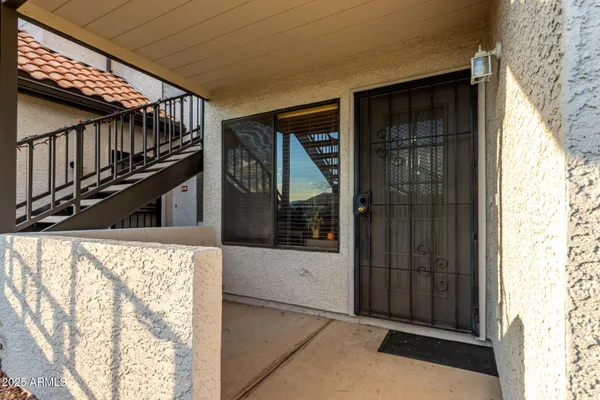 a view of front door