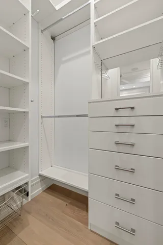 a view of walk in closet