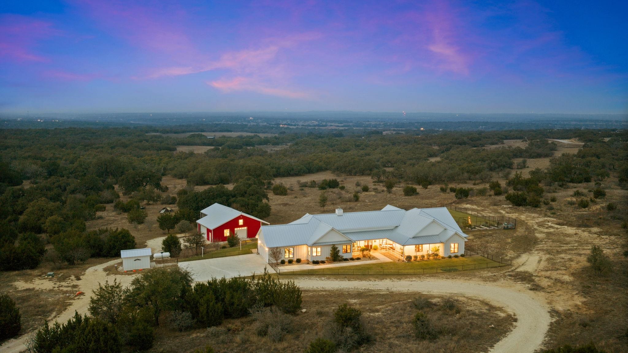 452 Southwick Ranch Road Johnson City, TX 78636 - Photo 41 of 44 an aerial view of residential houses with outdoor space