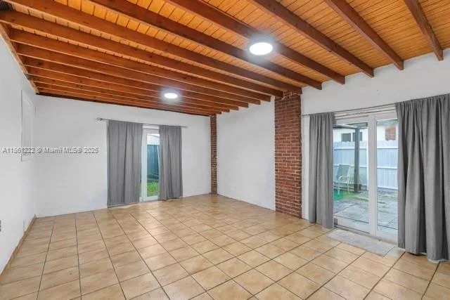 a view of an empty room