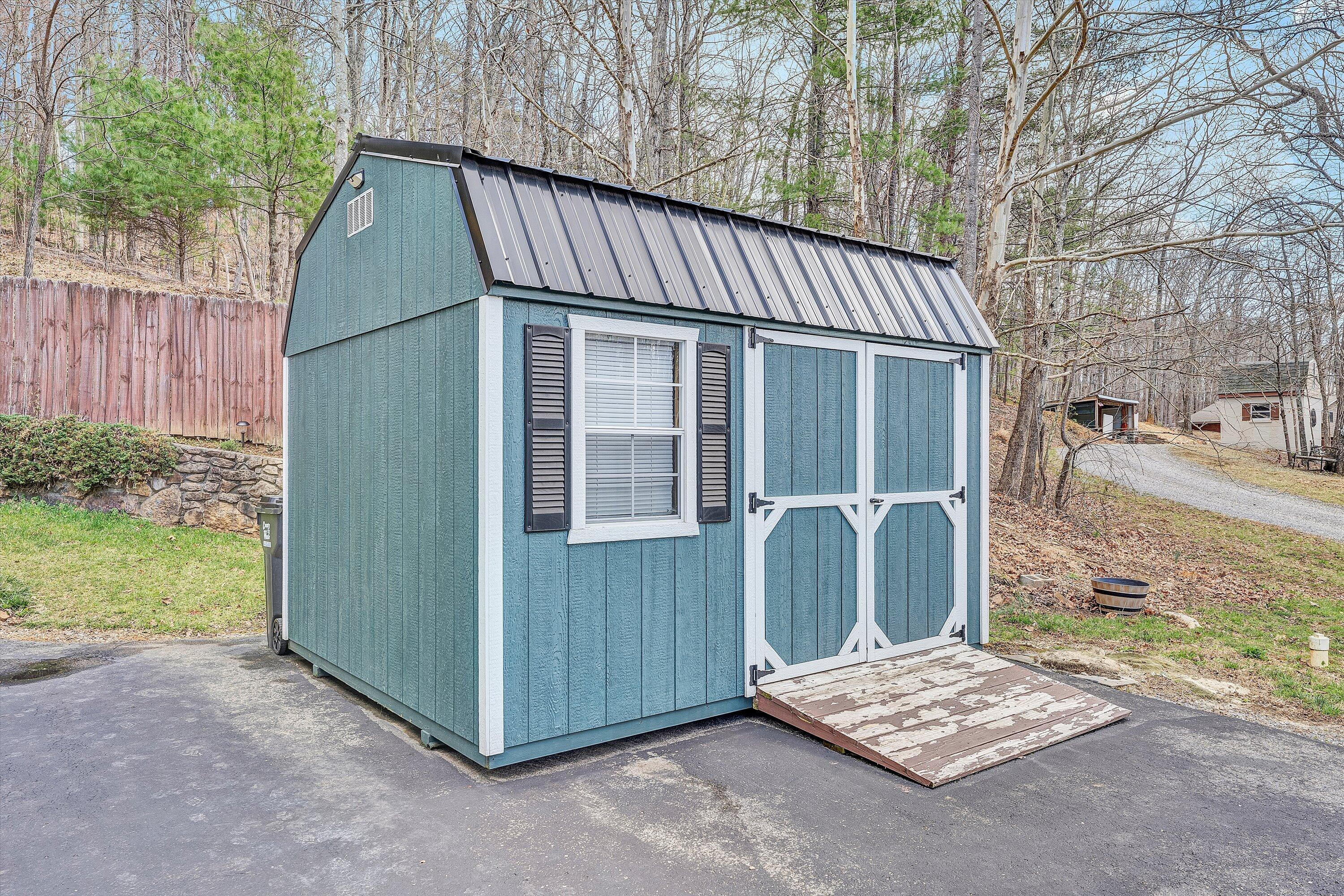 2540 Blue Ridge Springs Road Blue Ridge, VA 24064 - Photo 41 of 49 Storage shed for yard tools