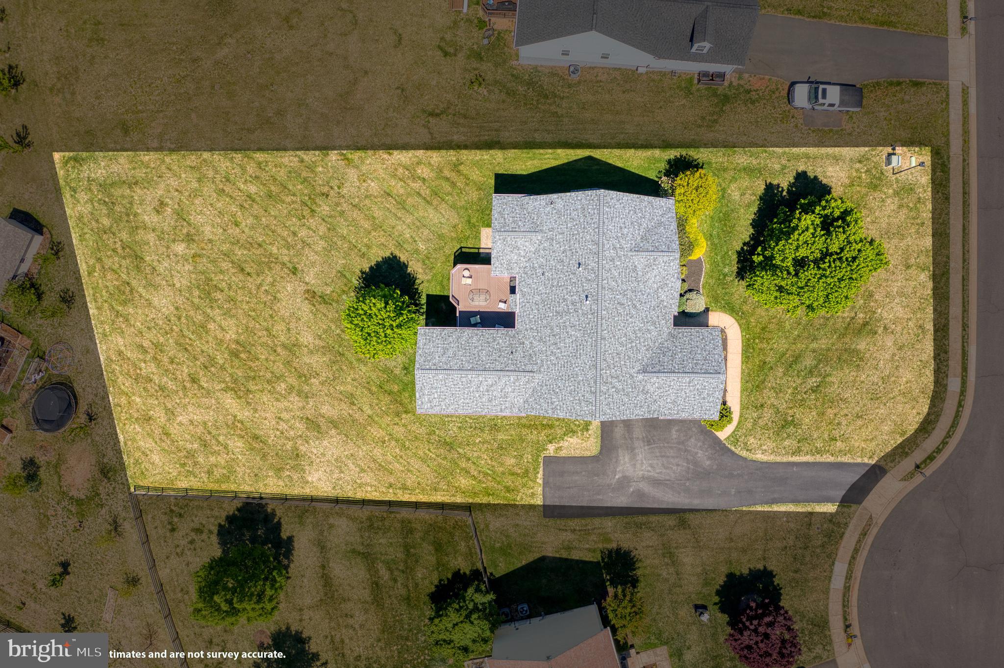 14308 South Hall Court Culpeper, VA 22701 - Photo 65 of 78 an aerial view of a house with a swimming pool