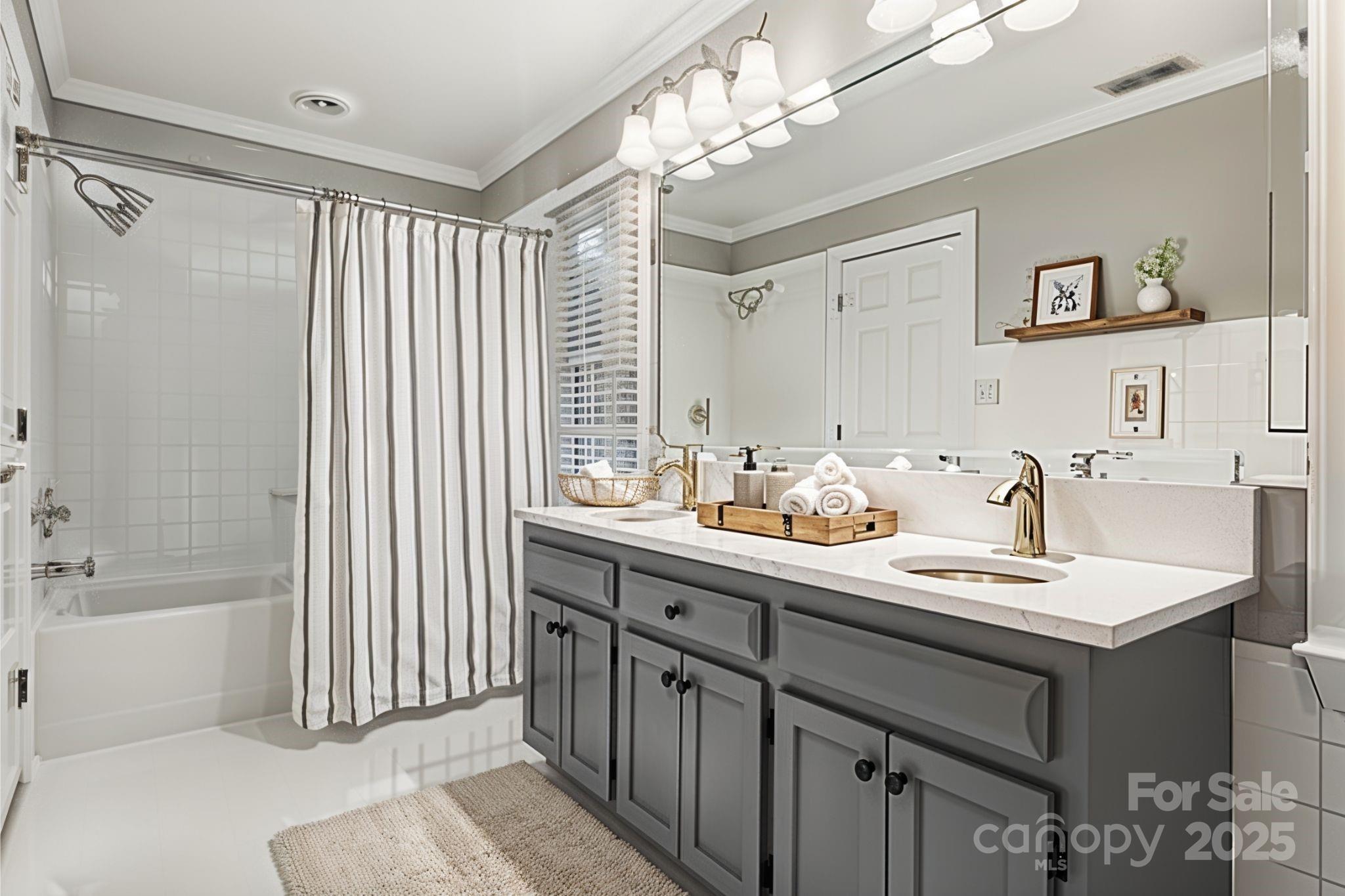 3475 Pikeview Road Fort Mill, SC 29715 - Photo 22 of 48 a bath room with a sink vanity tub and a mirror