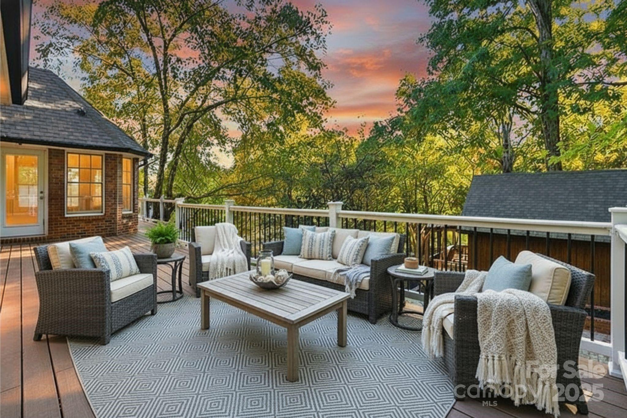 3475 Pikeview Road Fort Mill, SC 29715 - Photo 9 of 48 a roof deck with couches and potted plants