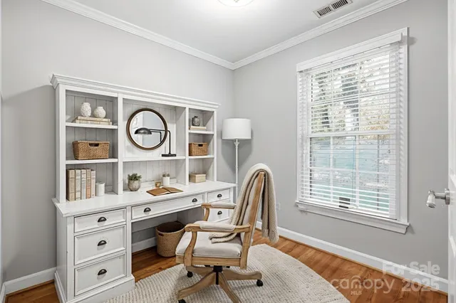 a view of a workspace with a window