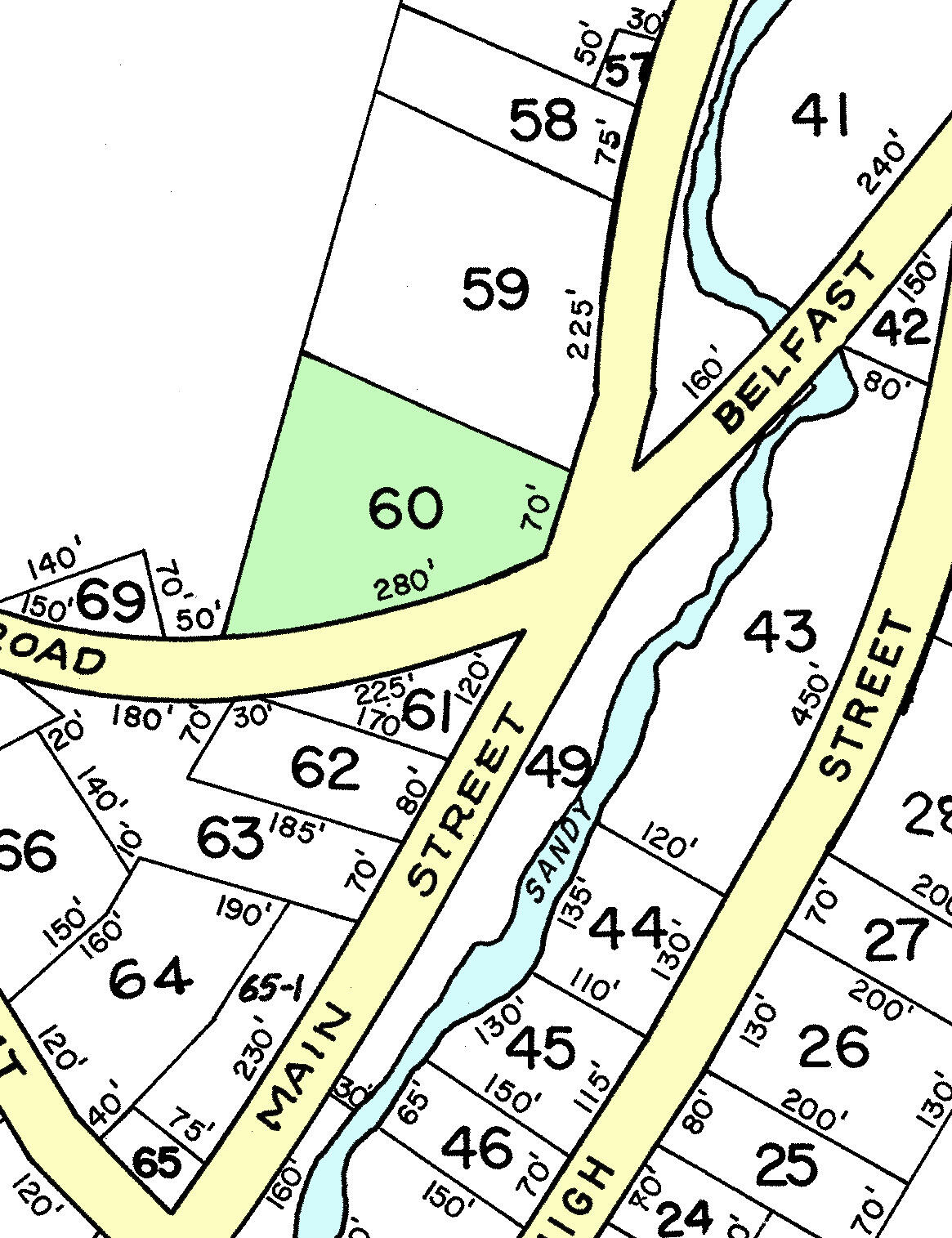 67 Belfast Road Freedom, ME 04941 - Photo 2 of 2 Map 11 Freedom Close up