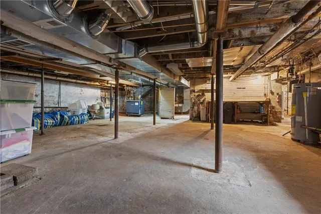 a view of a room with storage